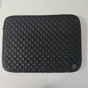 🎁💲EUC Laptop Tablet Quilted Case 13"-15" - Black & Rose Gold